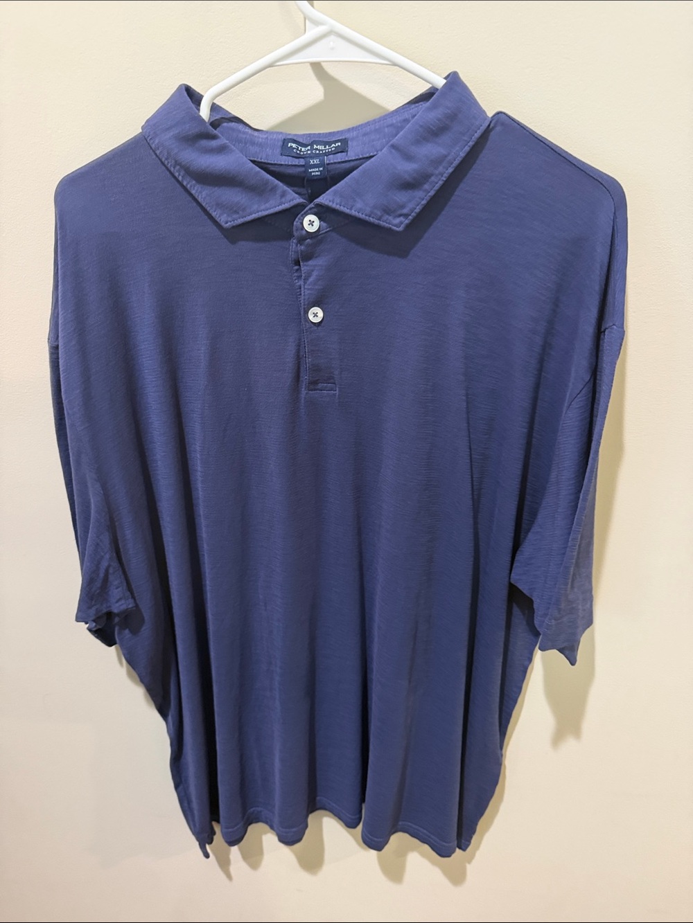 Peter Millar Navy Blue Short-Sleeve Polo
